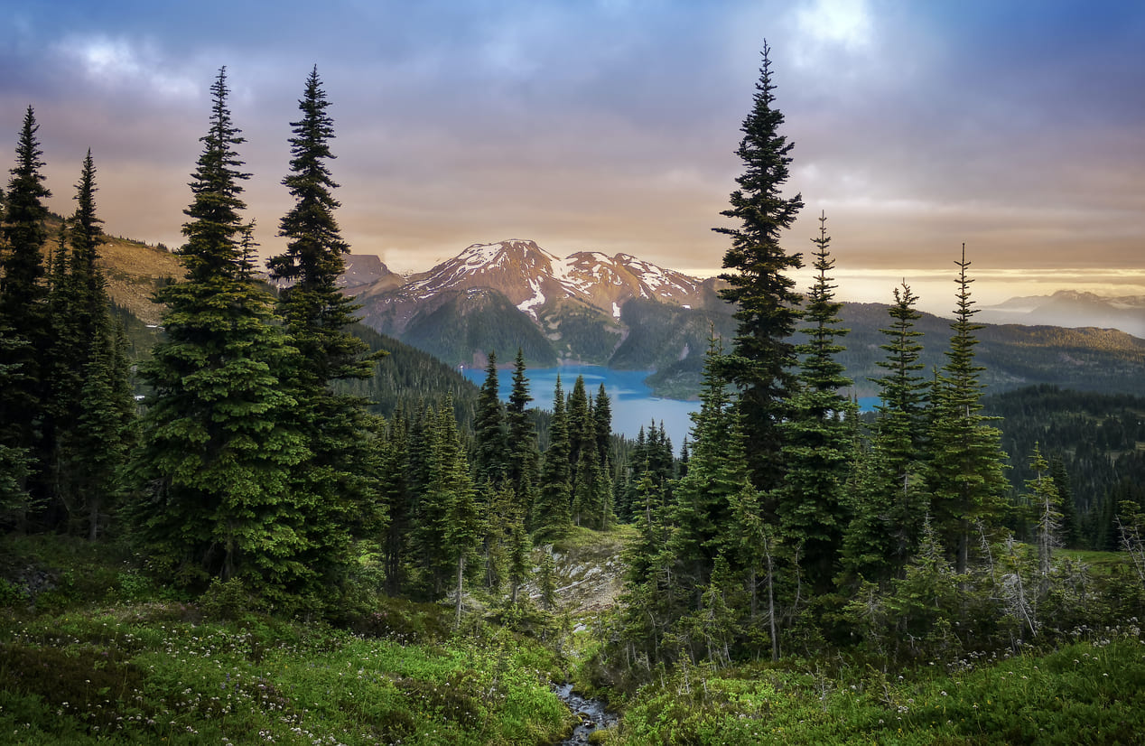 A breathtaking view of Garibaldi Lake in British Columbia, reflecting the province's natural beauty and adventurous spirit celebrated on British Columbia Day.