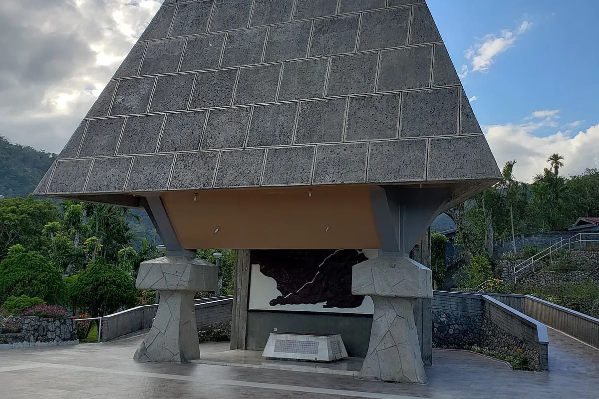 The Kiangan War Memorial Shrine in Ifugao, built to commemorate the historic surrender of Japanese General Tomoyuki Yamashita in 1945.