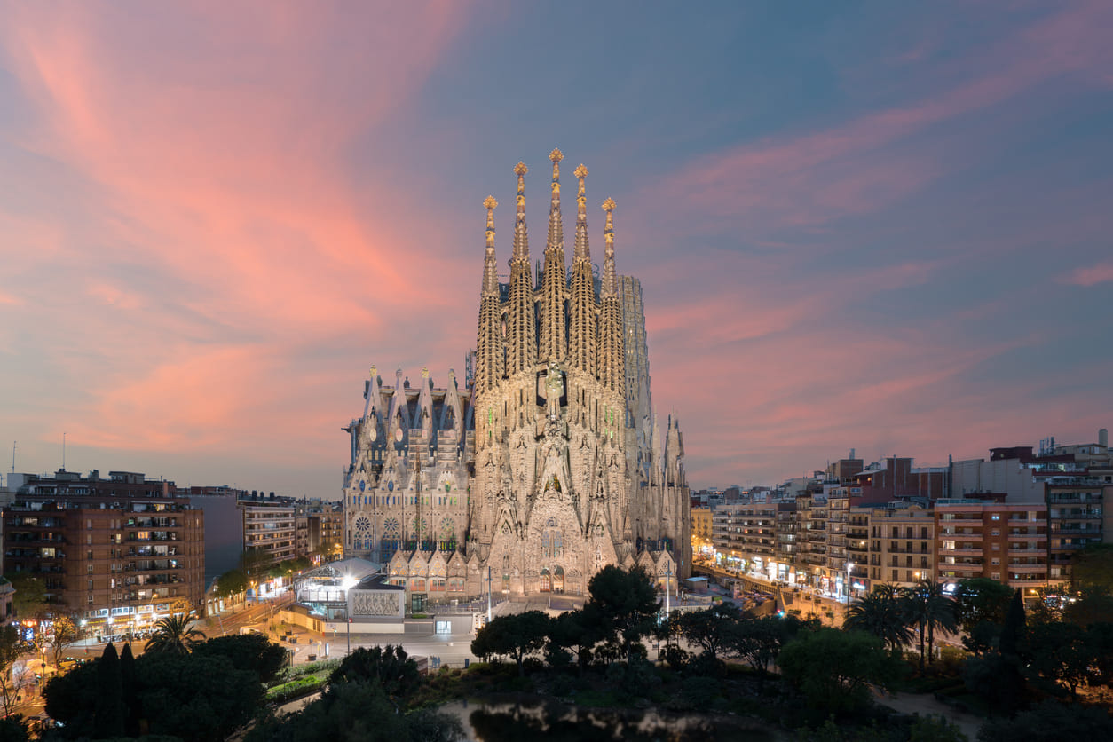 The Sagrada Familia Basilica in Barcelona, an iconic architectural masterpiece and a key site for the Feast of the Holy Family celebrations.