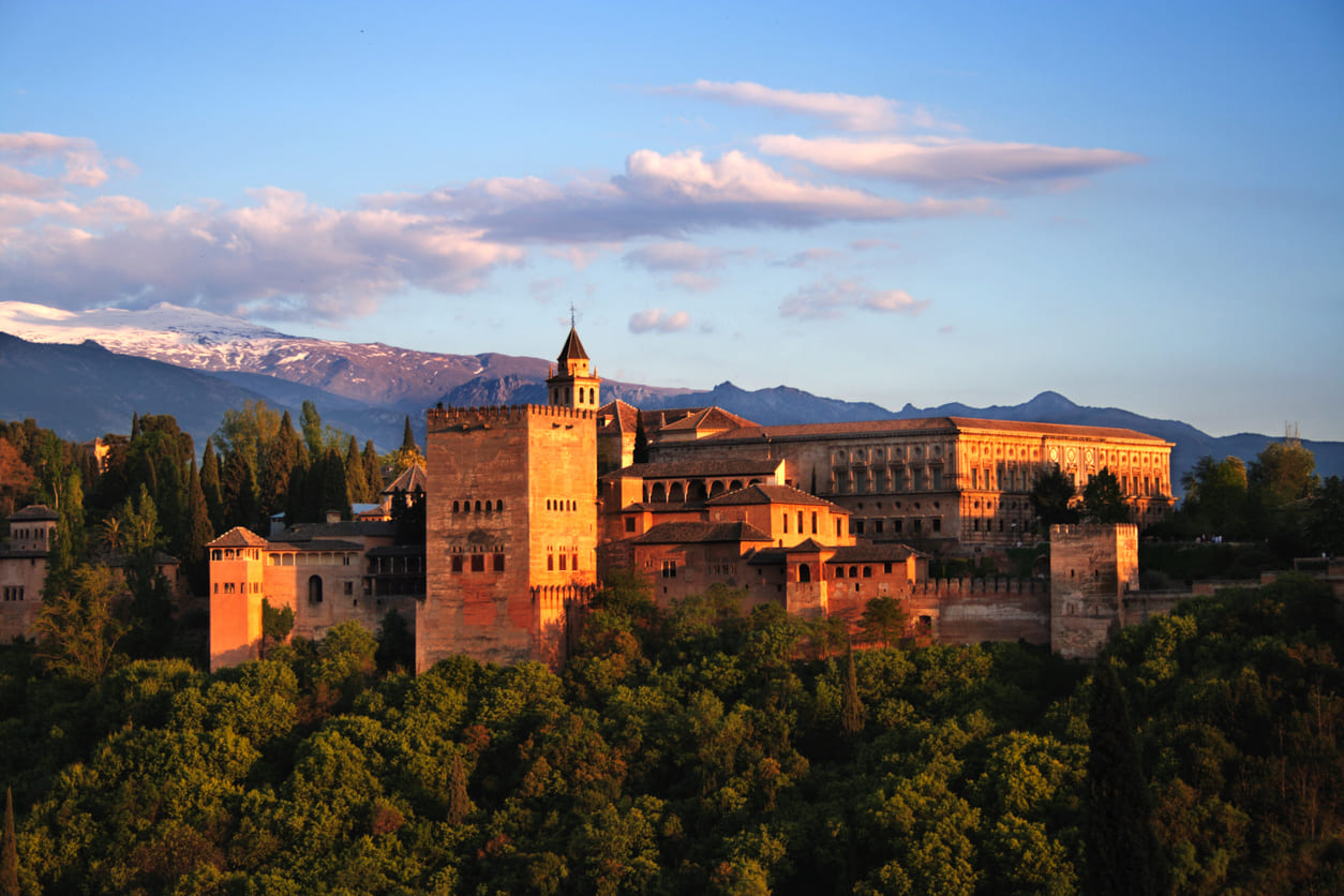 Granada's Alhambra Palace, the last stronghold of the Nasrid Kingdom, representing the end of the Reconquista in 1492.