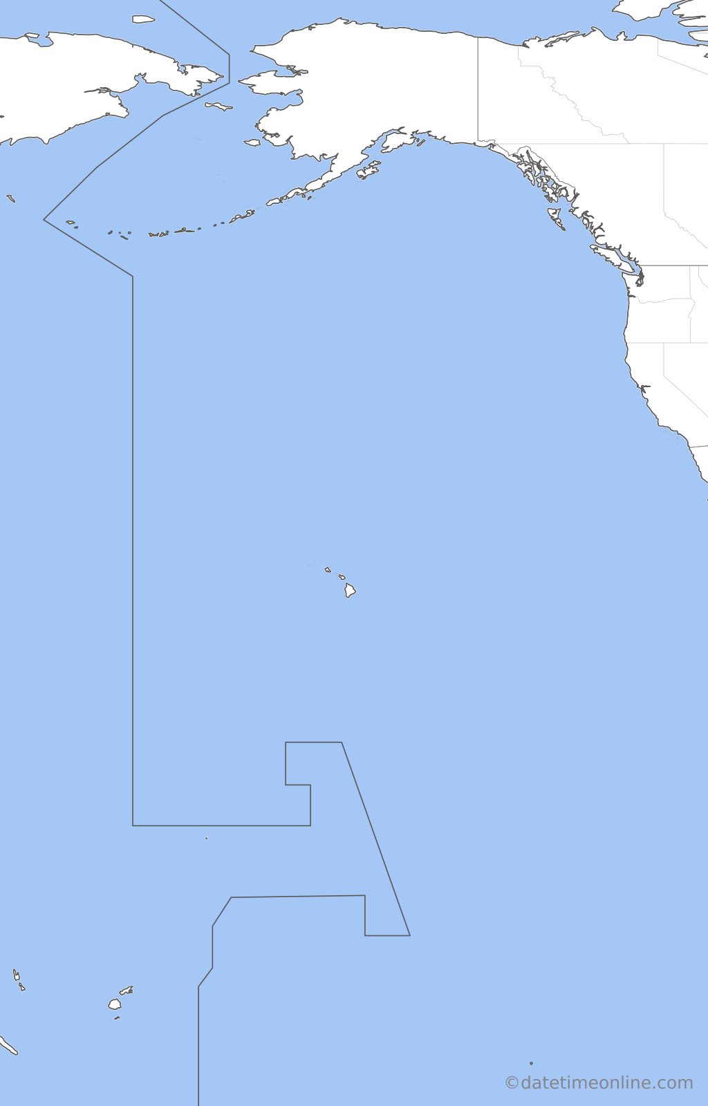 Current time zone map of V