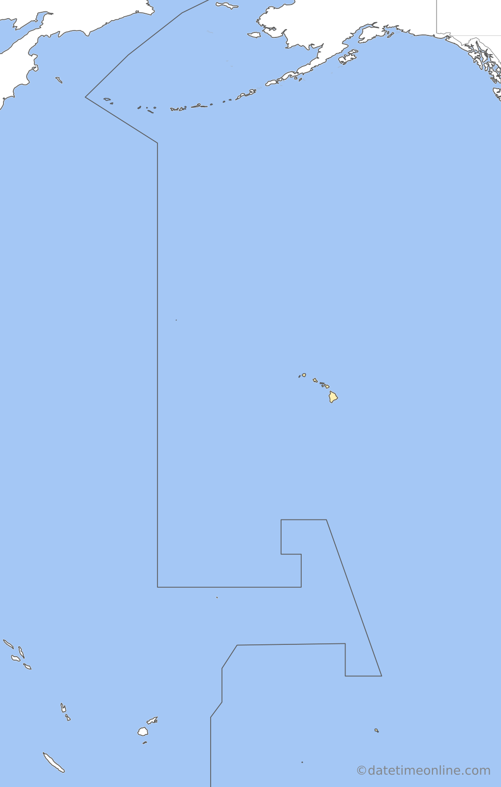 Current time zone map of W